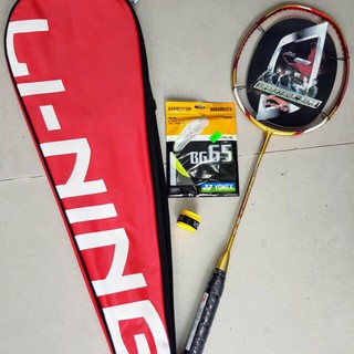 ợt cầu lông Lining khung cacbon (Tặng 1 lần căng dây + 1 cuốn cán trống trơn)