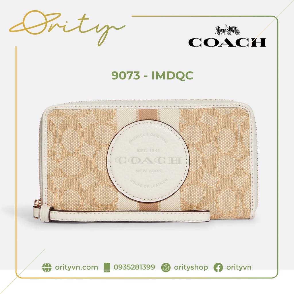 Túi xách / Bóp / Ví hàng hiệu COACH - Dempsey Wallet In Signature Jacquard C9073
