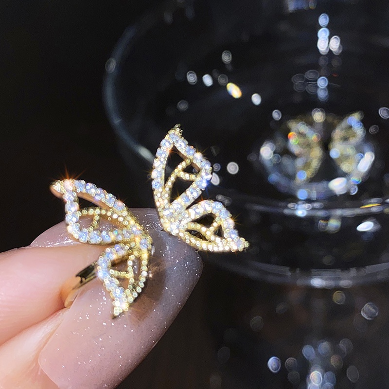 Nhẫn Đeo Ngón Tay Họa Tiết Bướm Thời Trang Hàn Quốc Sành Điệu Cho Nữ