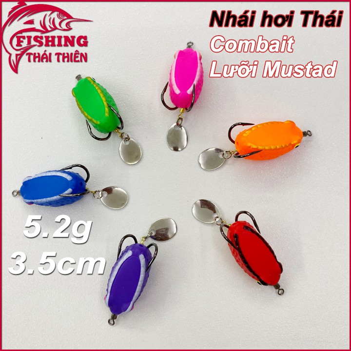 Mồi giả nhái Combait 6 màu