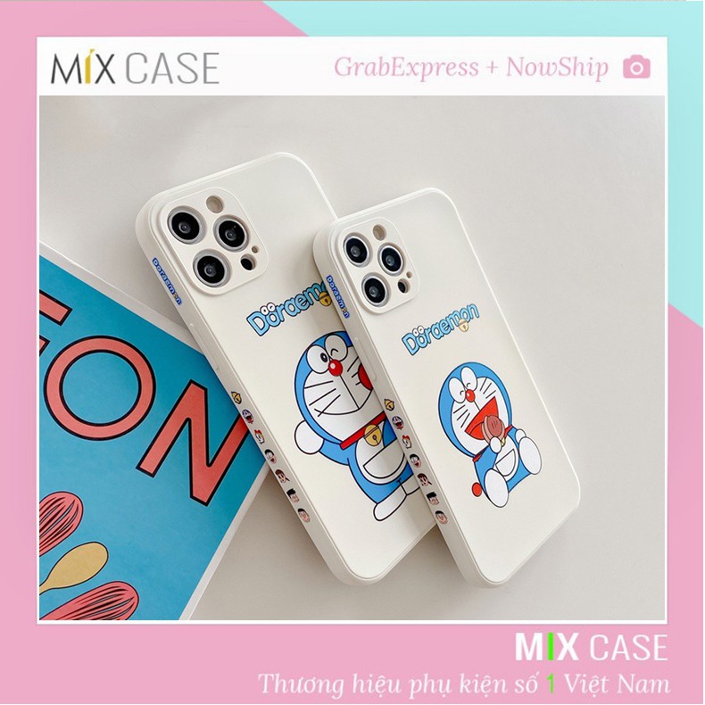 Ốp iphone In Hình Doraemon Cạnh Vuông MIX CASE