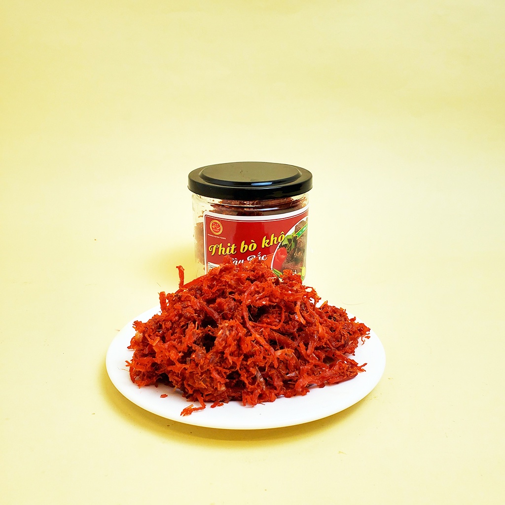 Bò Khô Tây Bắc xé sợi [100% thịt bò] hũ 180g đồ ăn vặt siêu ngon | BigBuy360 - bigbuy360.vn