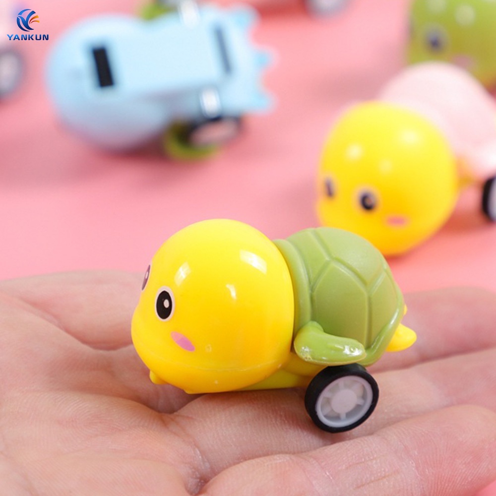 Set 5 Đồ Chơi Xe Kéo Hình Chú Rùa Hoạt Hình Đáng Yêu Cho Bé