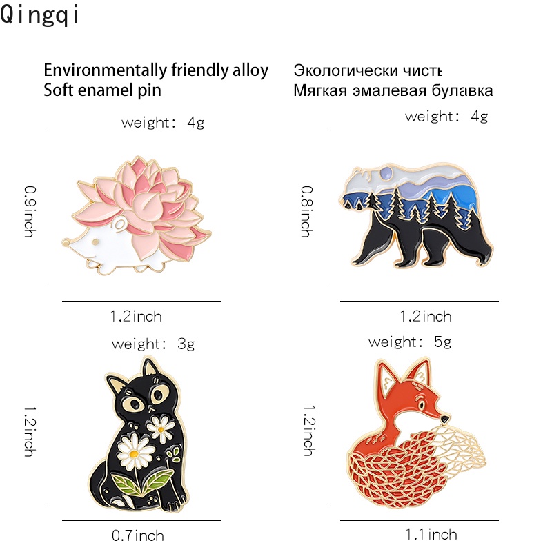 Ghim cài áo Miss Zoe tráng men kiểu dáng hoạt hình dễ thương sáng tạo thích hợp làm quà tặng