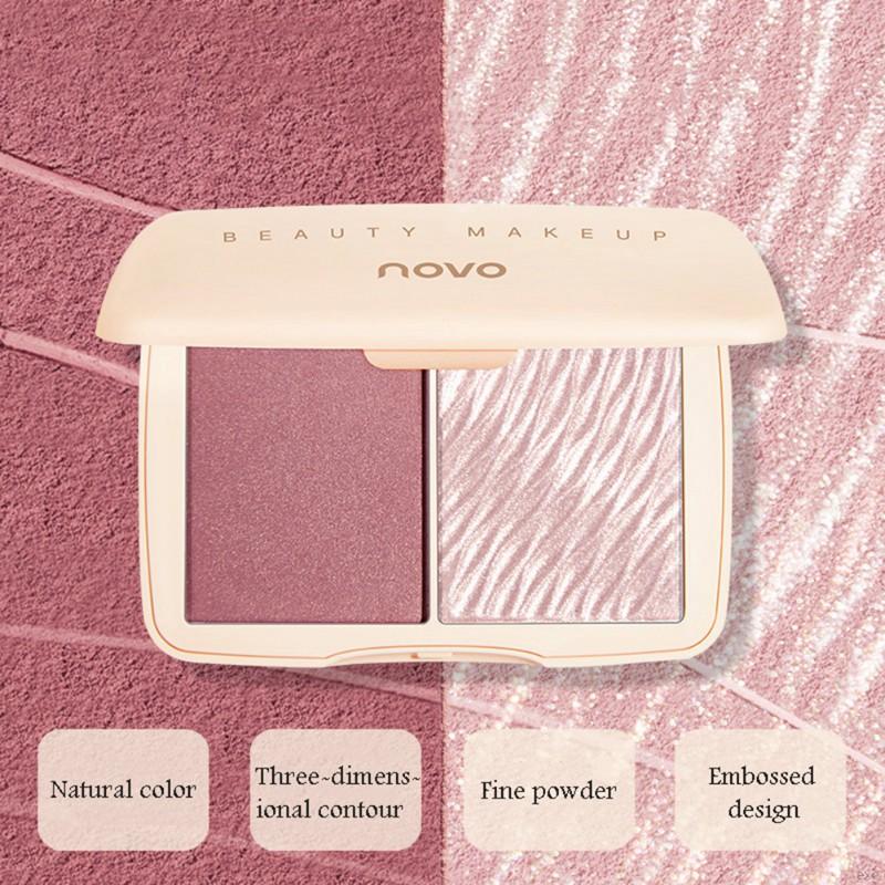 [Hàng mới về] Phấn Highlight Và Tạo Khối Novo 2 Trong 1 Tông Nhũ Và Lì Trang Điểm Lâu Trôi | BigBuy360 - bigbuy360.vn