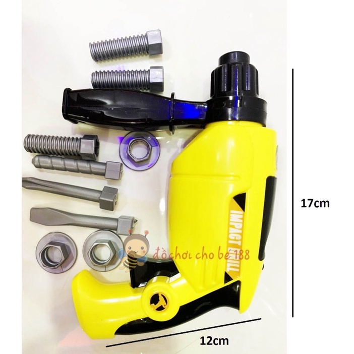 Đồ chơi dụng cụ cơ khí - máy khoan chạy pin chuyên dụng