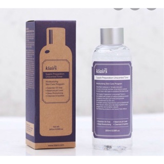 Nước hoa hồng Klairs Supple Preparation Toner 180ml