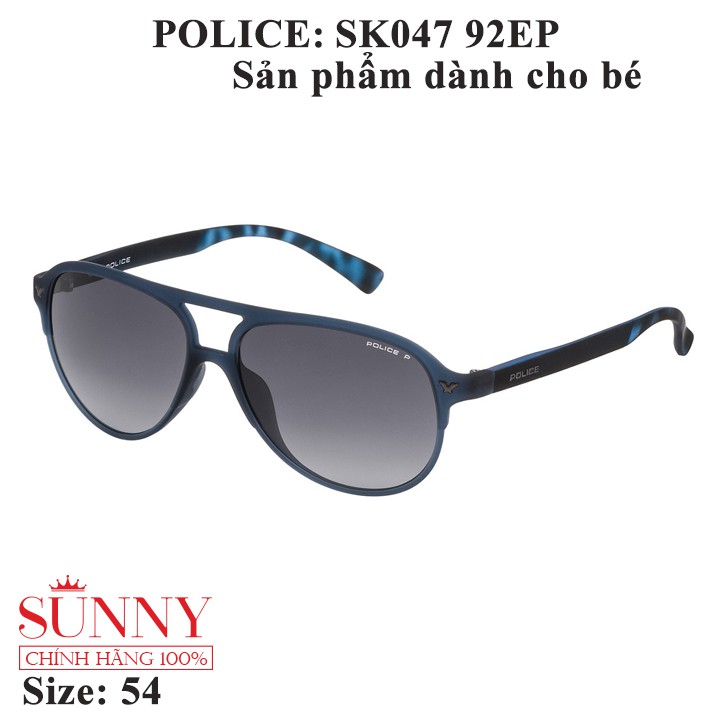 Kính mát thời trang chính hãng nhiều màu Police SK047,thiết kế dễ đeo bảo vệ mắt