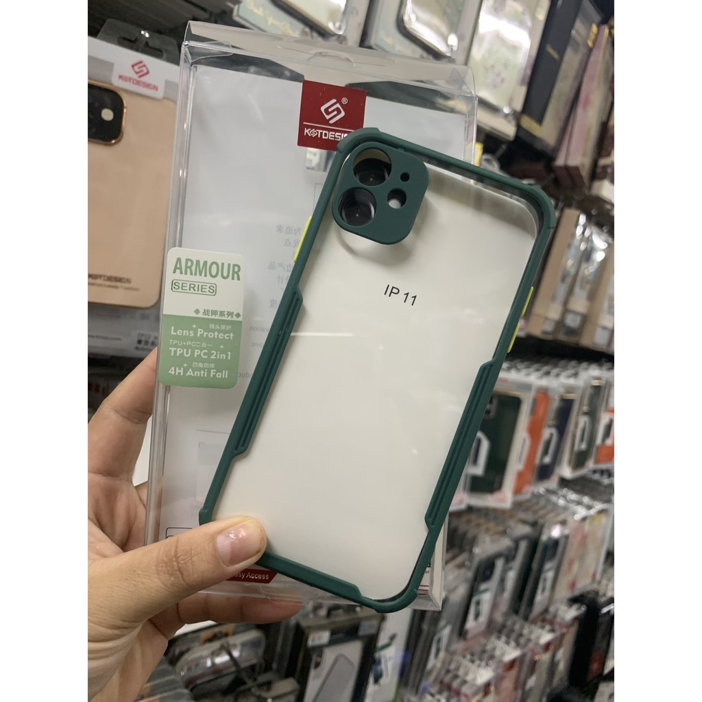 CHÍNH HÃNG Ốp lưng KST iPhone 12 13 / PRO / MAX  Mặt lưng trong, Viền TPU, Chống sốc , chống ố , chống va đập