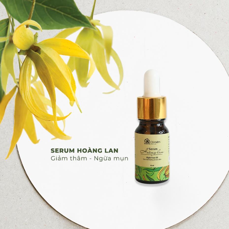 Serum Đêm Hoàng Lan Giảm Thâm Ngừa Nám Da Chăm Sóc Da An Toàn Cho Bà Bầu Cỏ Mềm