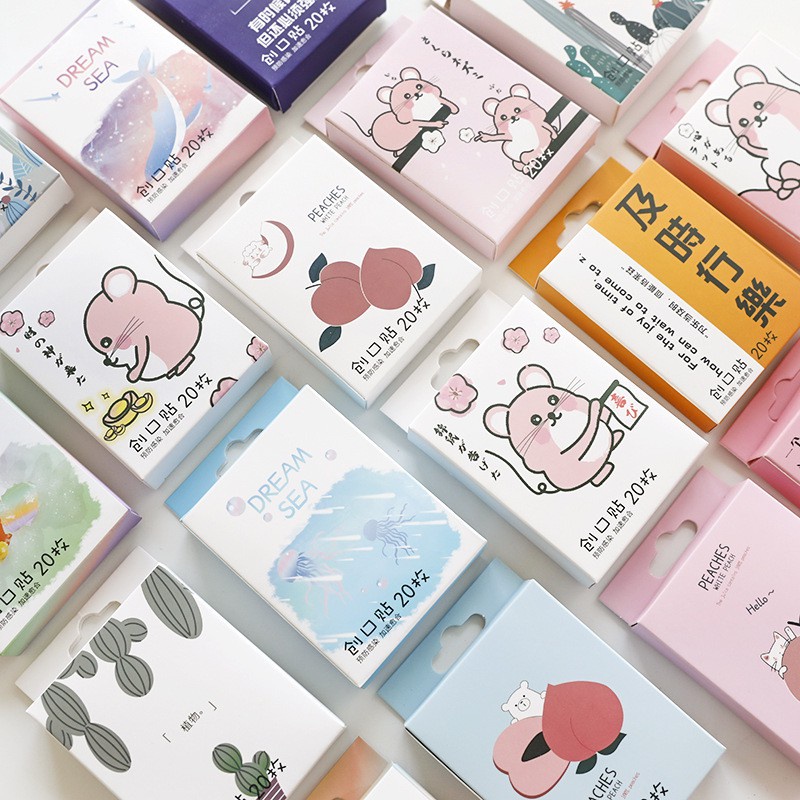 Băng dán y tế băng gâu hoạt hình cute dễ thương