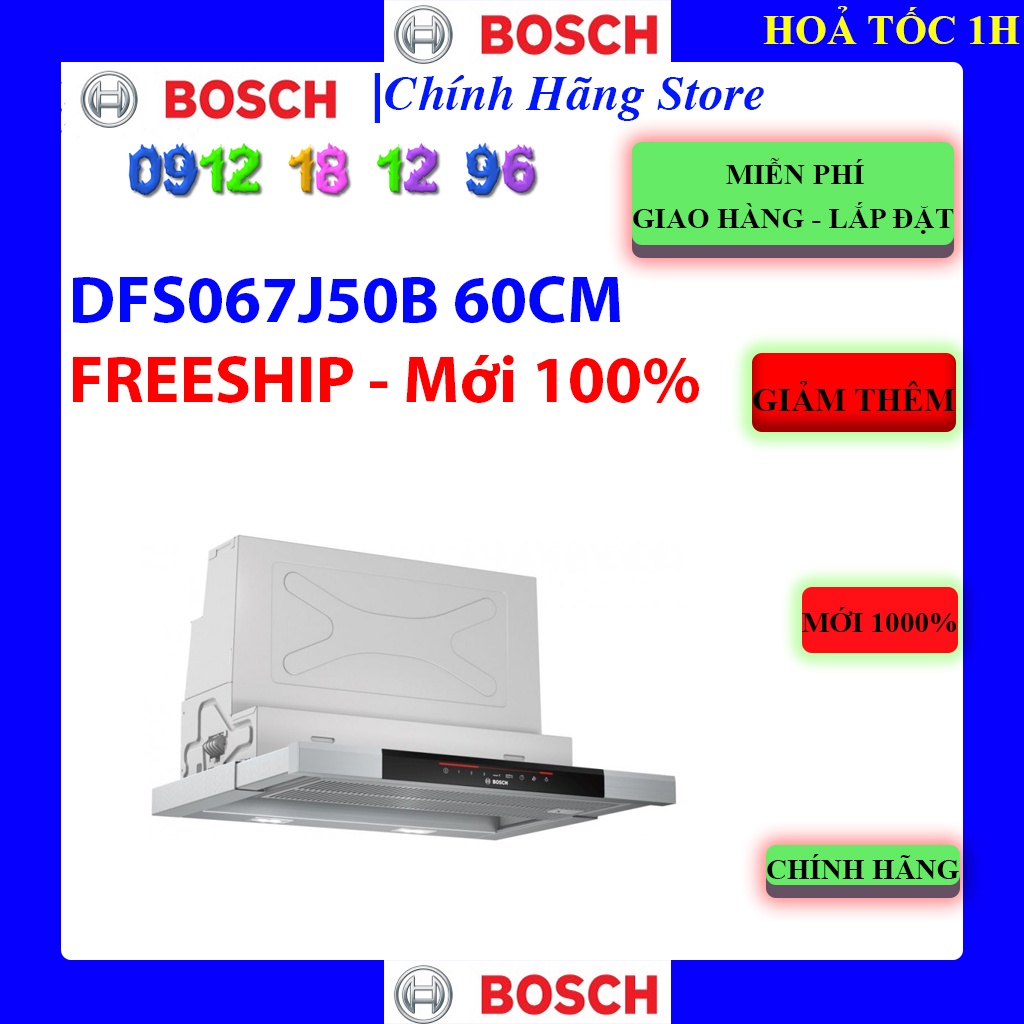 BOSCH DFS067J50B - MÁY HÚT MÙI ÂM TỦ BOSCH HMH.DFS067J50B 60CM