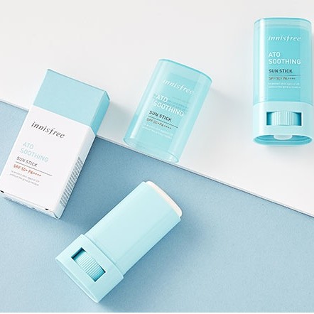 Kem Chống Nắng Dạng Thỏi Dưỡng Ẩm Tạo Nên Lớp Màng Bảo Vệ Tự Nhiên Innisfree Ato Soothing Sun Stick SPF 50+ PA++++ 20g