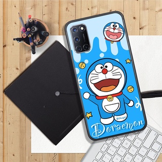 ỐP LƯNG OPPO A52/A92/A54/A74/A94/REALME 8,  IN HÌNH CHÚ MÈO MÁY DOREMON.