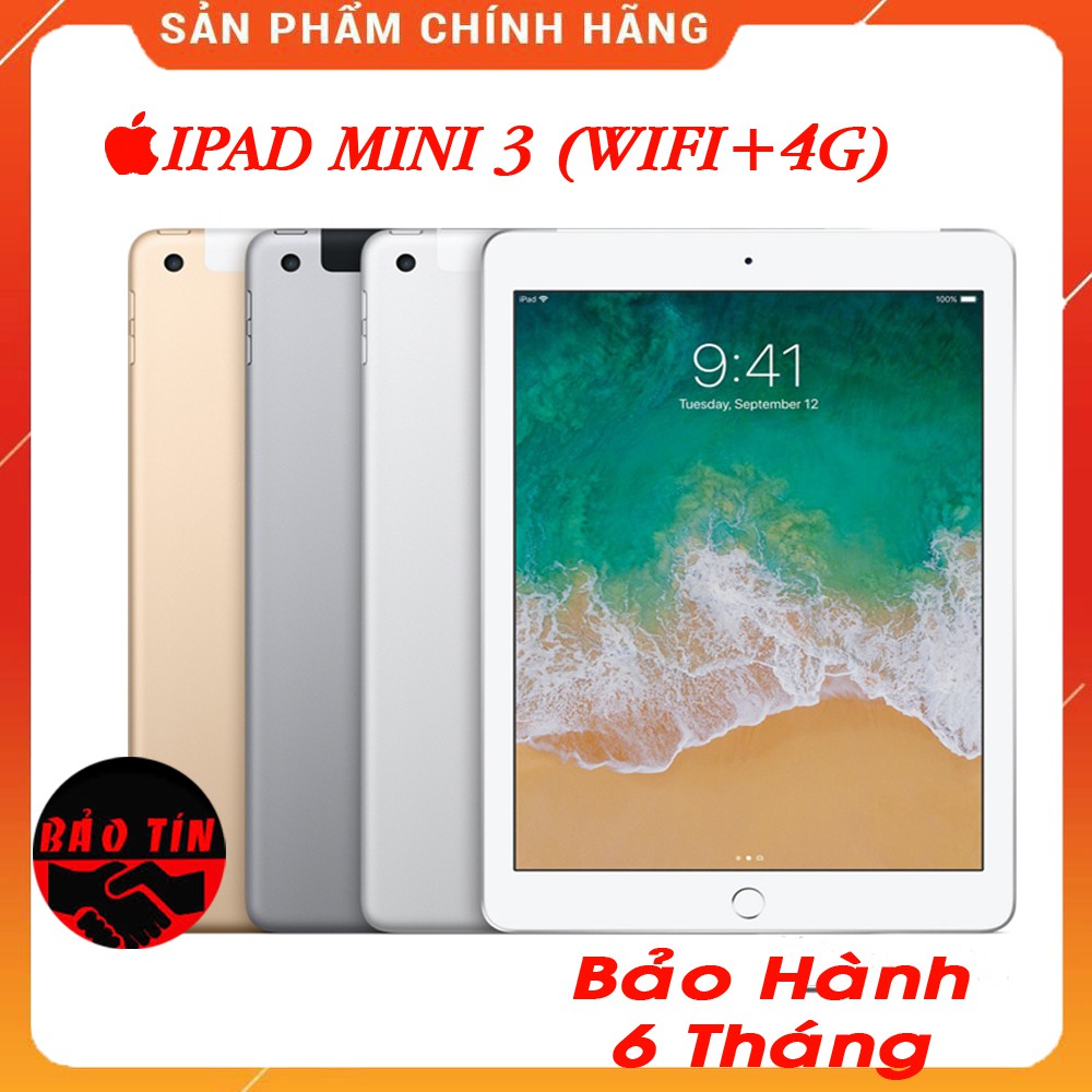 MÁY TÍNH BẢNG IPAD MINI 3 16GB WIFI 4G ZIN ĐẸP 99% | BigBuy360 - bigbuy360.vn