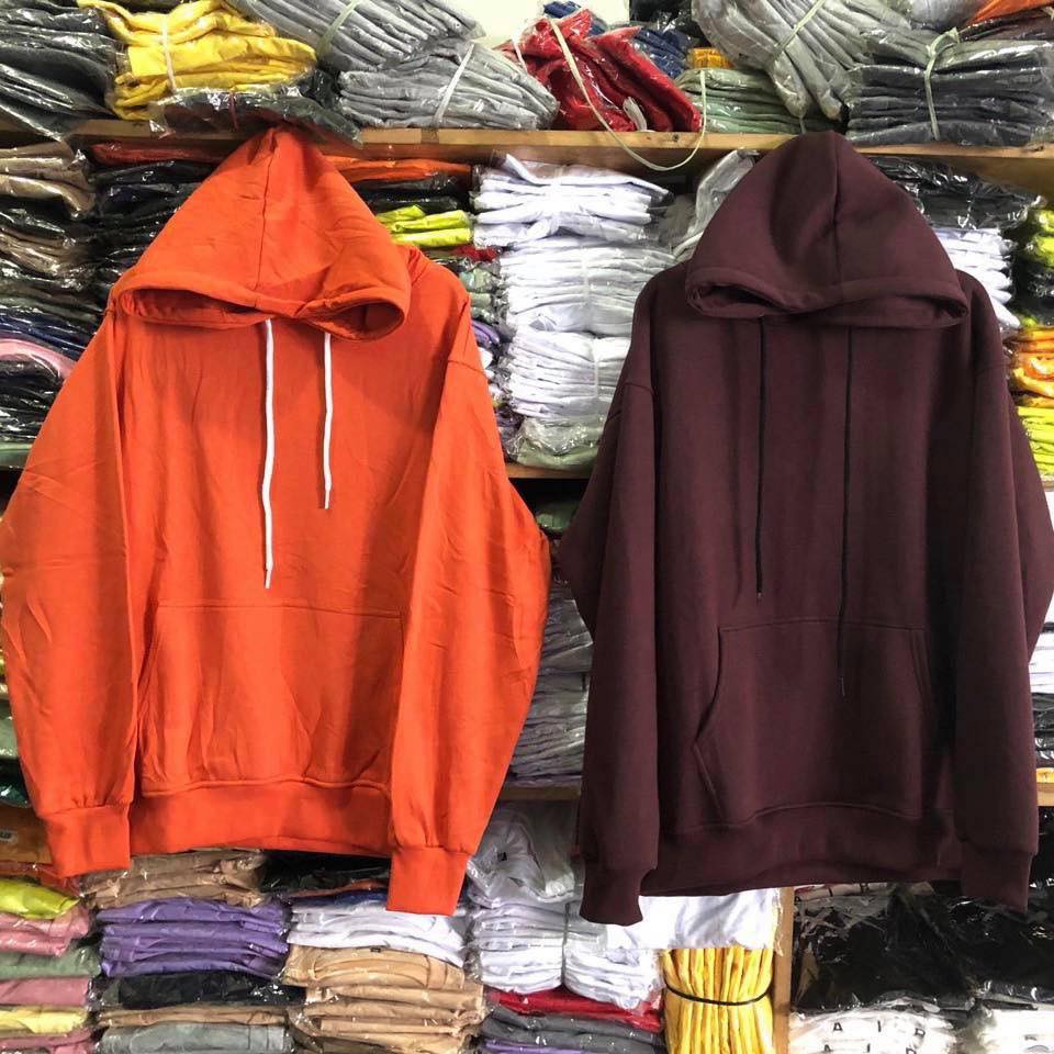 Áo hoodie basic UNISEX nhiều màu (áo nỉ lót bông cotton 100%)