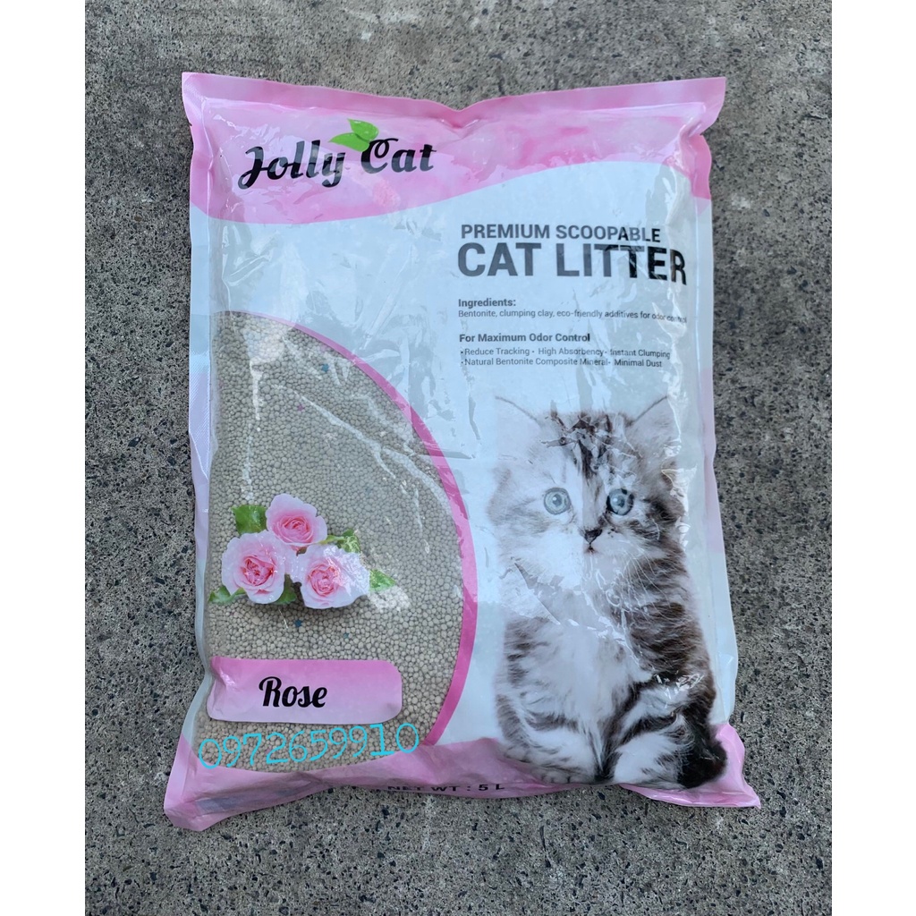 Cát vệ sinh cho mèo Jolly 5lit(3.7kg)