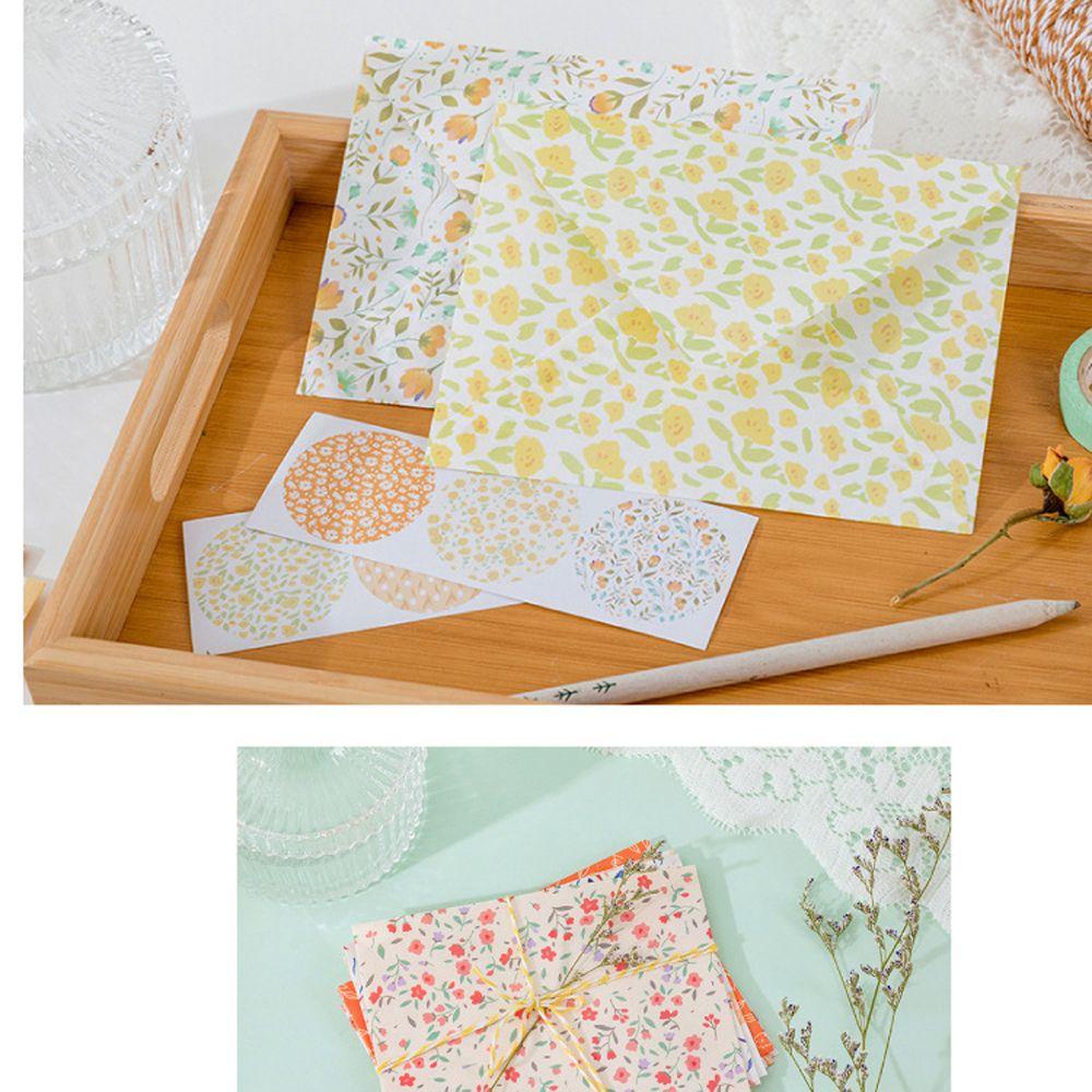 Bộ Thiệp Giấy In Hoa Cúc Và Chữ Xinh Xắn