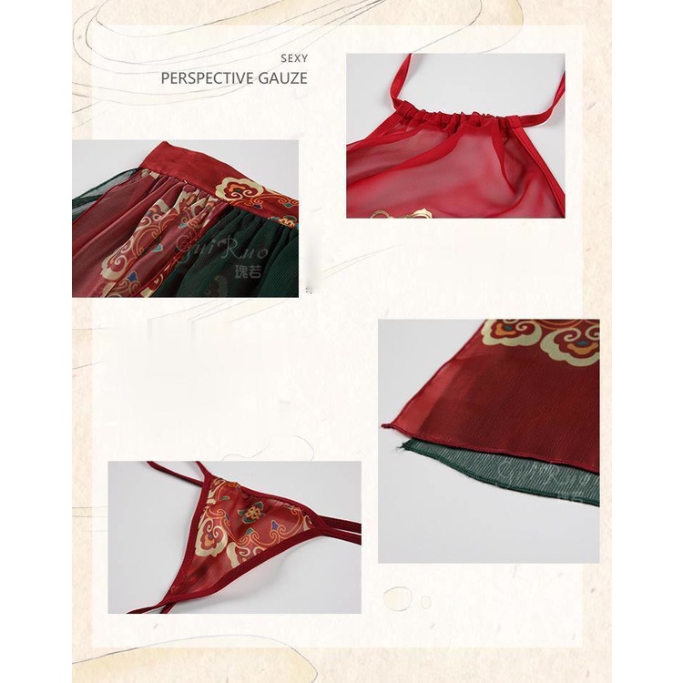 Yếm Hở Lưng Quyến Rũ Váy Dài Xẻ Tà Nóng Bỏng MS1673 [CWEAR.SEXY_ĐỒ NGỦ & NỘI Y CAO CẤP] | BigBuy360 - bigbuy360.vn