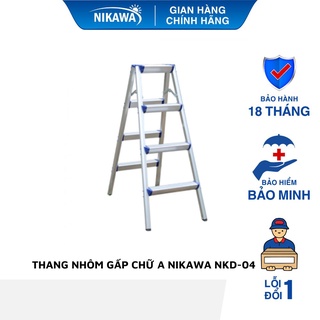 Thang nhôm gấp chữ a nikawa nkd-04