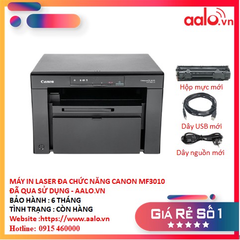 MÁY IN LASER ĐA CHỨC NĂNG CANON MF3010 ĐÃ QUA SỬ DỤNG - AALO.VN