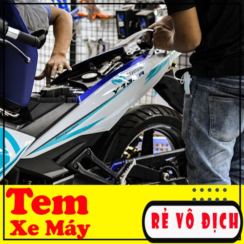 Tem Trùm Exciter 150 🍀FREEESHIP 🍀 Xanh Trắng [ĐỔI TRẢ NẾU KHÔNG ĐÚNG HÀNG]