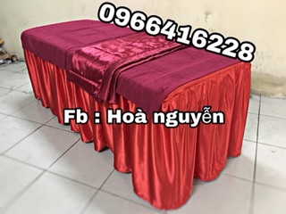 Gra (ga) giường spa Phi bóng  ( có bao gối )