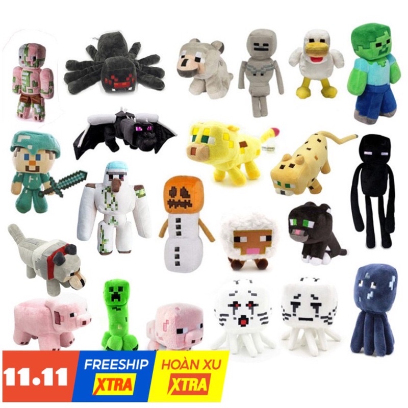 Gấu bông Minecraft chính hãng Mozang 2hand