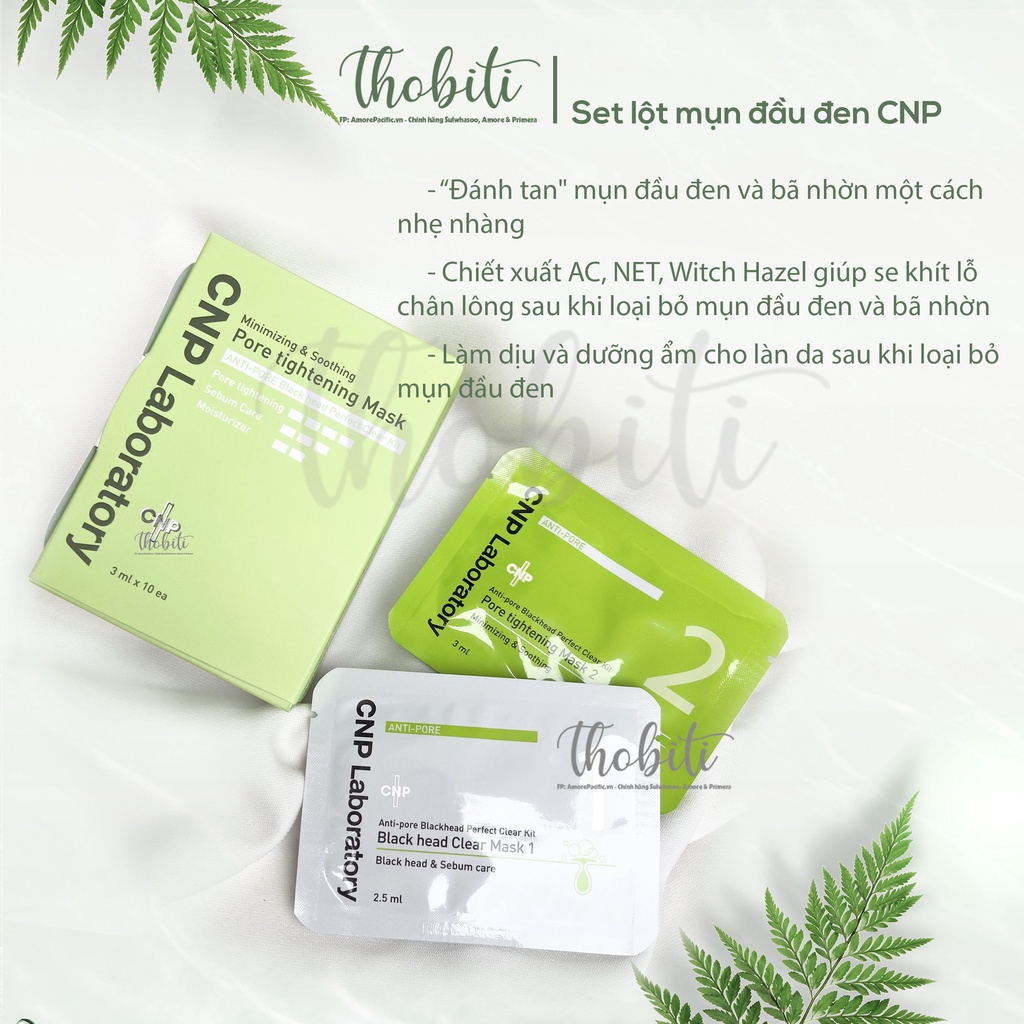 Kit Mặt nạ lột mụn đầu đen CNP LABORATORY Anti Pore Blackhead Clear