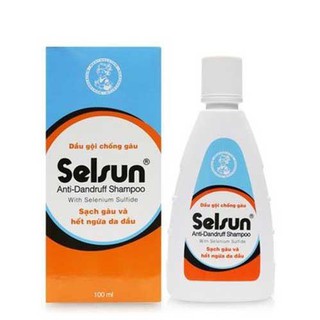 ✅ dầu gội chống gàu selsun anti - dandruff shampoo 100ml
