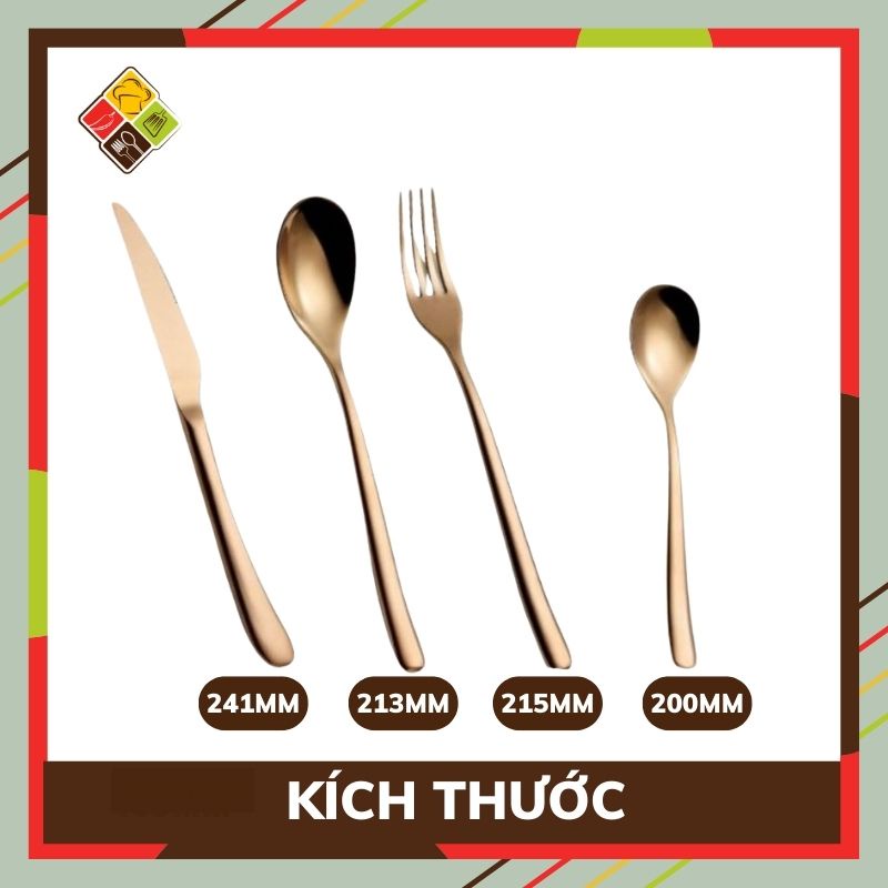 Bộ dao thìa dĩa BEHOMEMALL inox 304 bộ đồ bàn ăn sang trọng dễ sử dụng