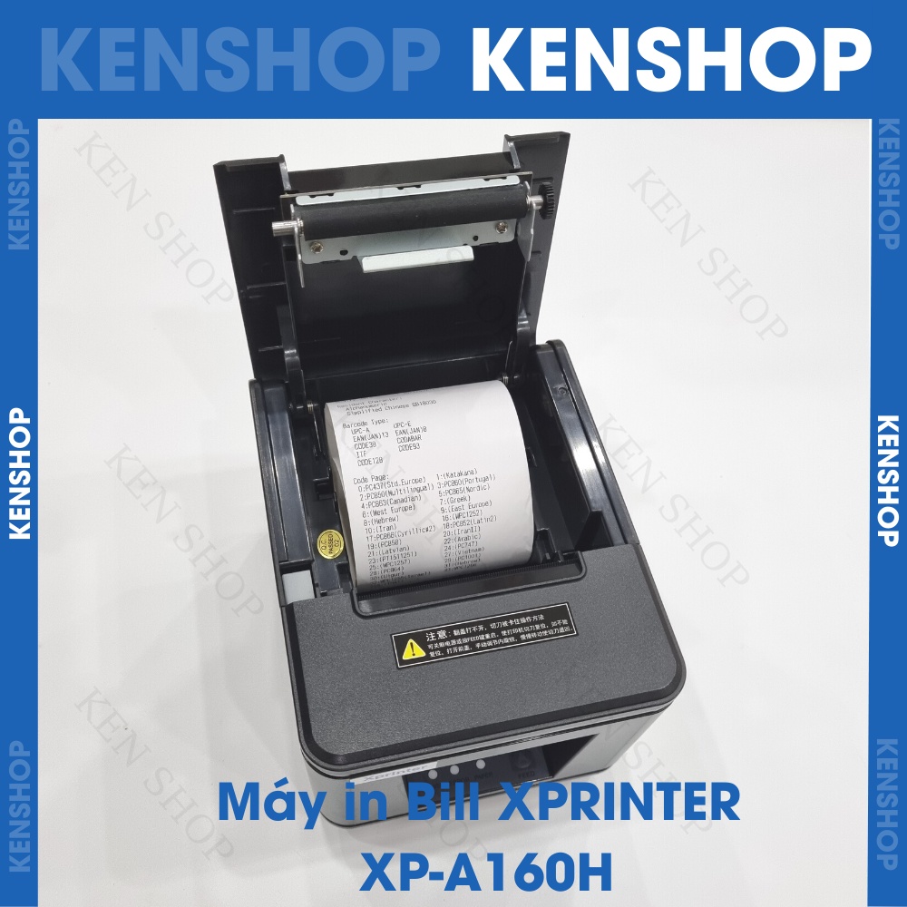 Máy in nhiệt, in hóa đơn, in bill K80 chính hãng Xprinter/Rongta A160H cổng USB