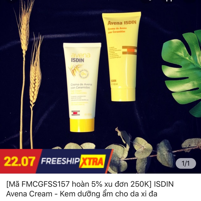 [USED] Kem dưỡng ẩm phục hồi ISDIN OAT