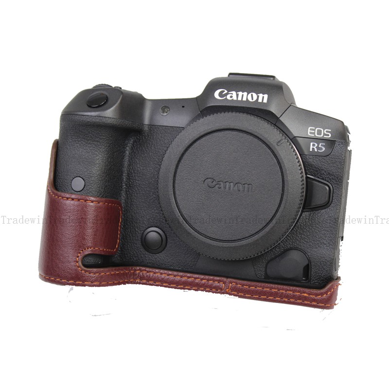 Bao da thật che nửa cho máy ảnh Eos R6 Eos R5