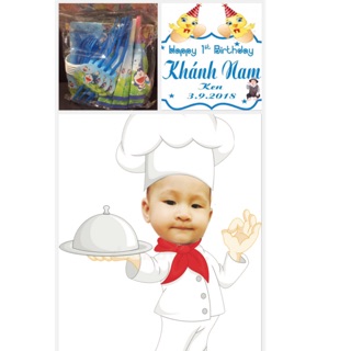 Combo phụ kiện trang trí sinh nhật theo yêu cầu
