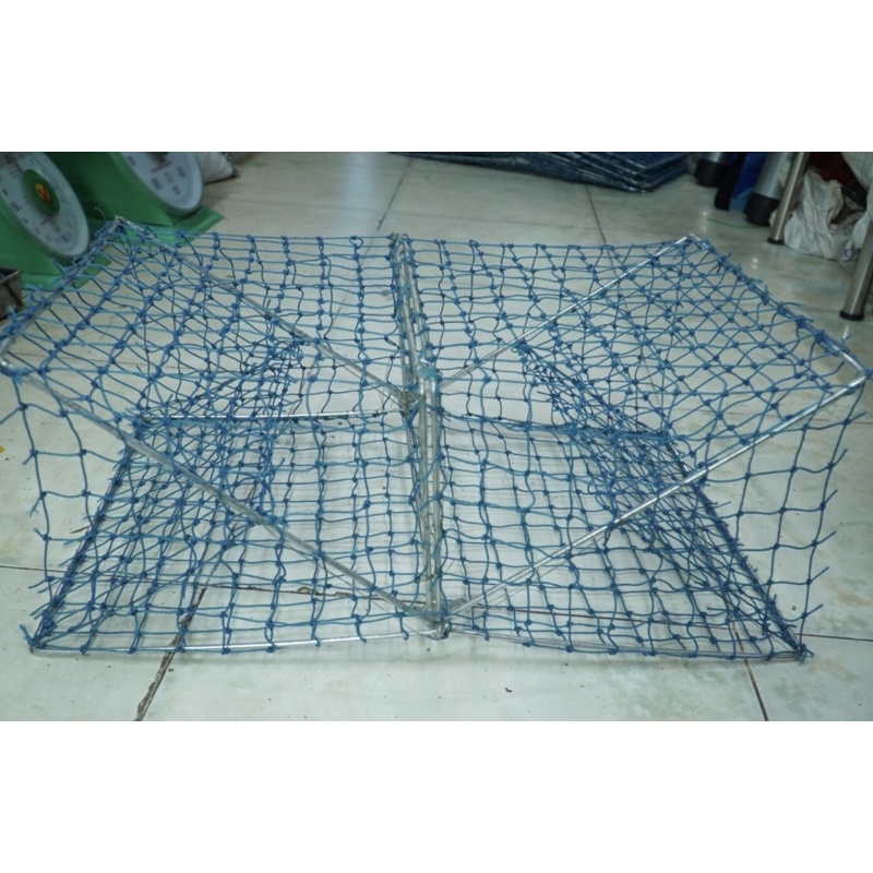 Lồng Rập Bẫy Cua Ghẹ LƯỚI ÁO CÀO BIỂN THÁI LAN 60X40X22🇹🇭🦀