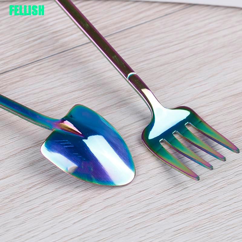 1 Muỗng / Nĩa / Dao Bằng Thép Không Gỉ Thiết Kế Độc Đáo