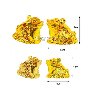 (Set 5) Thiềm Thừ cóc vàng làm bông tỏi thần tài size lớn,nhỏ