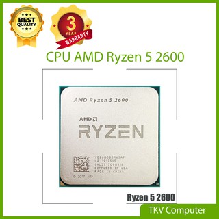 CPU Ryzen 5 2600 - 6 nhân 12 luồng, tray,  no box