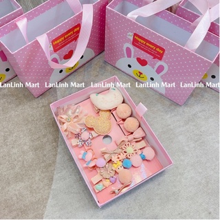 Set Phụ Kiện Kẹp Tóc Cho Bé Fullbox