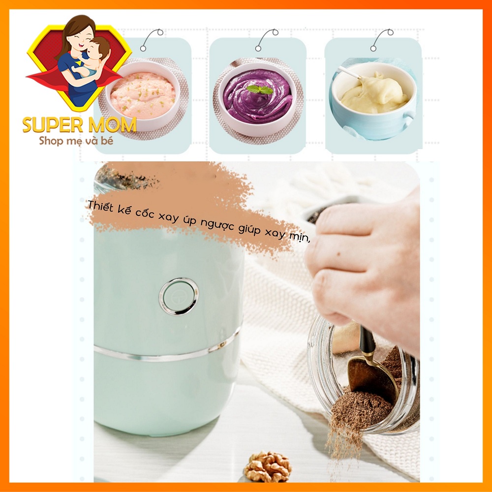 💥RẺ NHẤT💥 Máy Xay Đa Năng, Máy xay 3 cối 6 lưỡi xay đồ ăn dặm nội địa Trung chính hãng