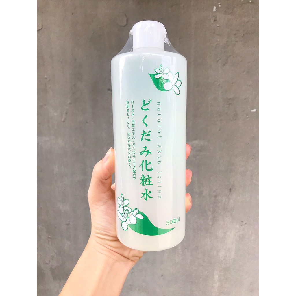 Nước Hoa Hồng Dokudami Chiết Xuất Từ Lá Diếp Cá 500ml Natural Skin Lotion Diếp Cá Kháng Khuẩn Kháng Mụn Cấp Ẩm | BigBuy360 - bigbuy360.vn