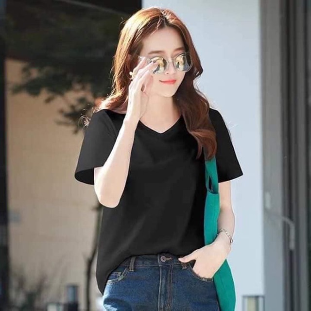 SALE MẠNHÁo Phông Nữ Cổ Tim chất mát lạnh