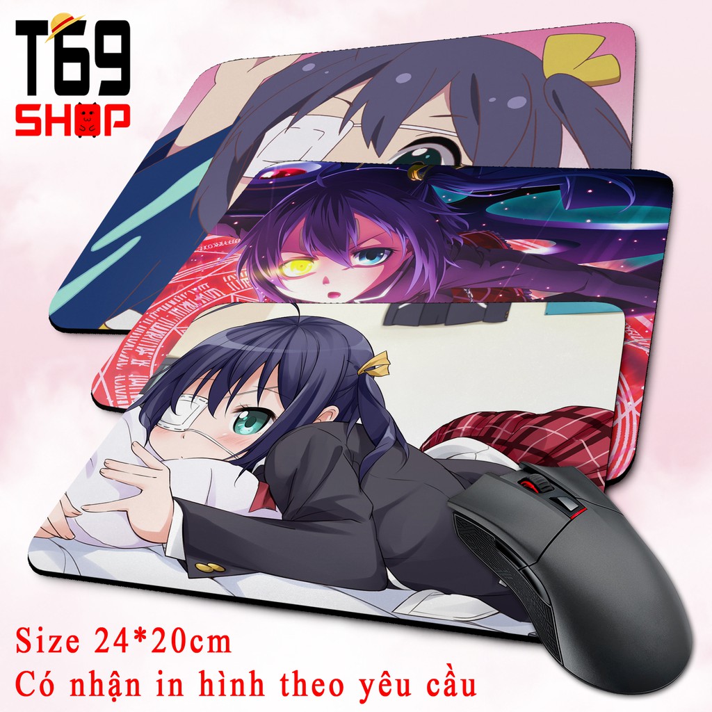 [Có nhiều mẫu] Lót chuột anime Chuunibyou - Size 24x20cm