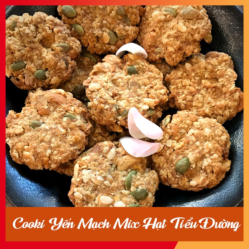Bánh Ăn Kiêng 🍪 GIẢM CÂN 🍪 Cookie Yến Mạch Mix Hạt Tiểu Đường_ Bánh dành cho người tiểu đường ăn kiêng, giảm ký | BigBuy360 - bigbuy360.vn
