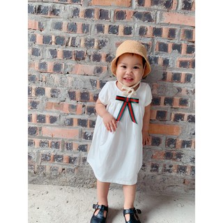 Combo váy cotton phối nơ ngực - mã 4054