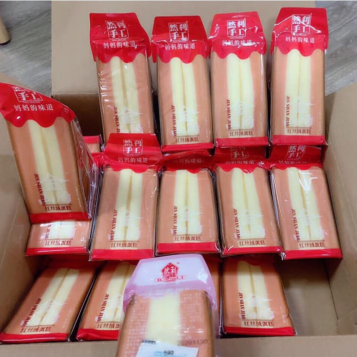 Bánh Bông Lan Đài Loan Tam Giác Vị Socola/Matcha/Dâu Tây/ Mix 3 Vị