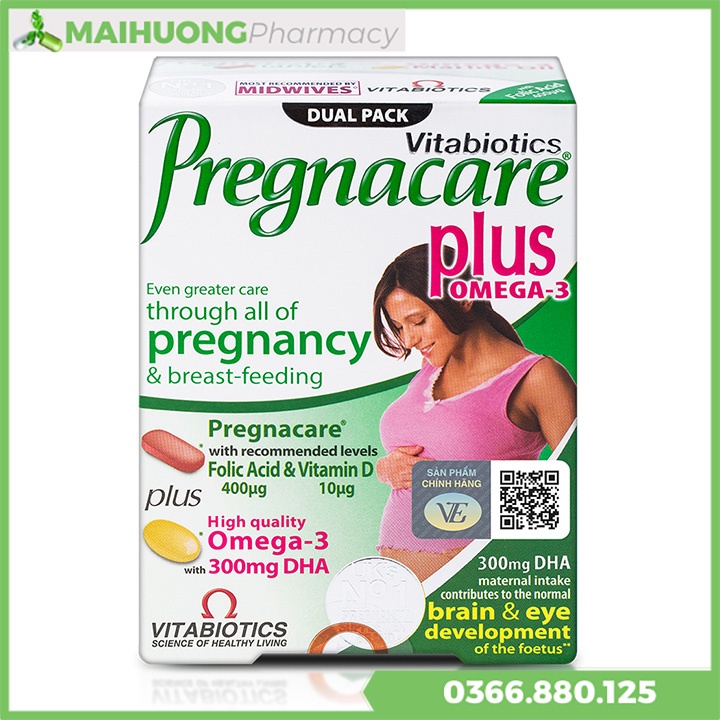 [Chính hãng] Pregnacare Plus Omega Hộp 30 viên , Bổ sung các vitamin và khoáng chất cho phụ nữ mang thai và cho con bú,