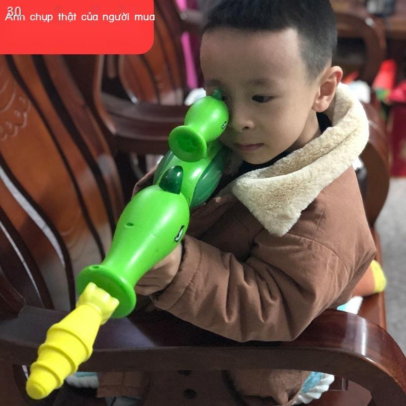 Bazooka súng đạn mềm cậu bé cây vs thây ma 3 tuổi đồ chơi lớn ánh sáng 6 bắn quà