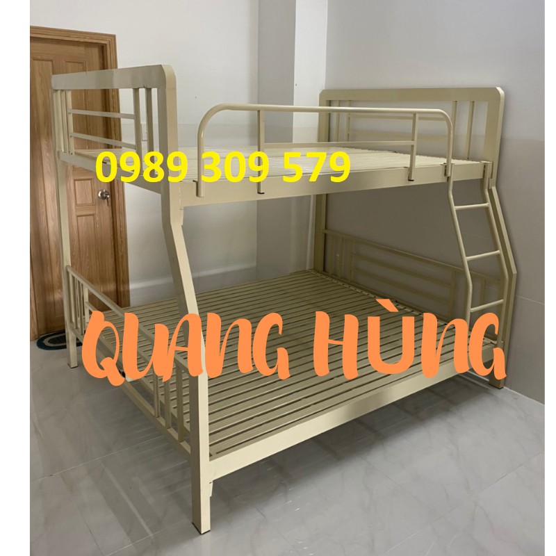 GIƯỜNG TẦNG SẮT HỘP VUÔNG 1M4/1M6 CAO CẤP HCM